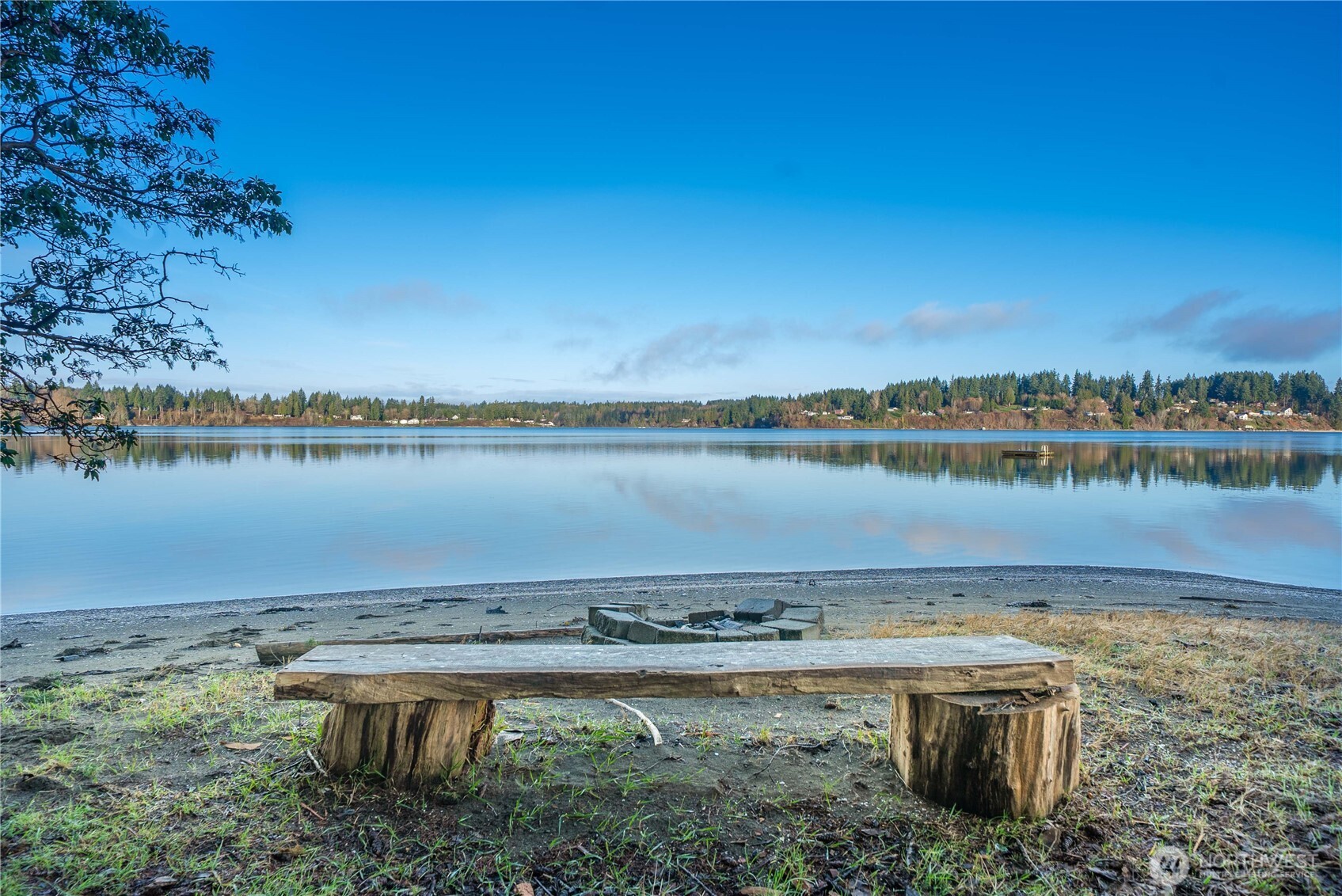 7626 78th Loop Northwest Olympia, WA 98502 - Photo 36 of 38 a view of a lake with a city view