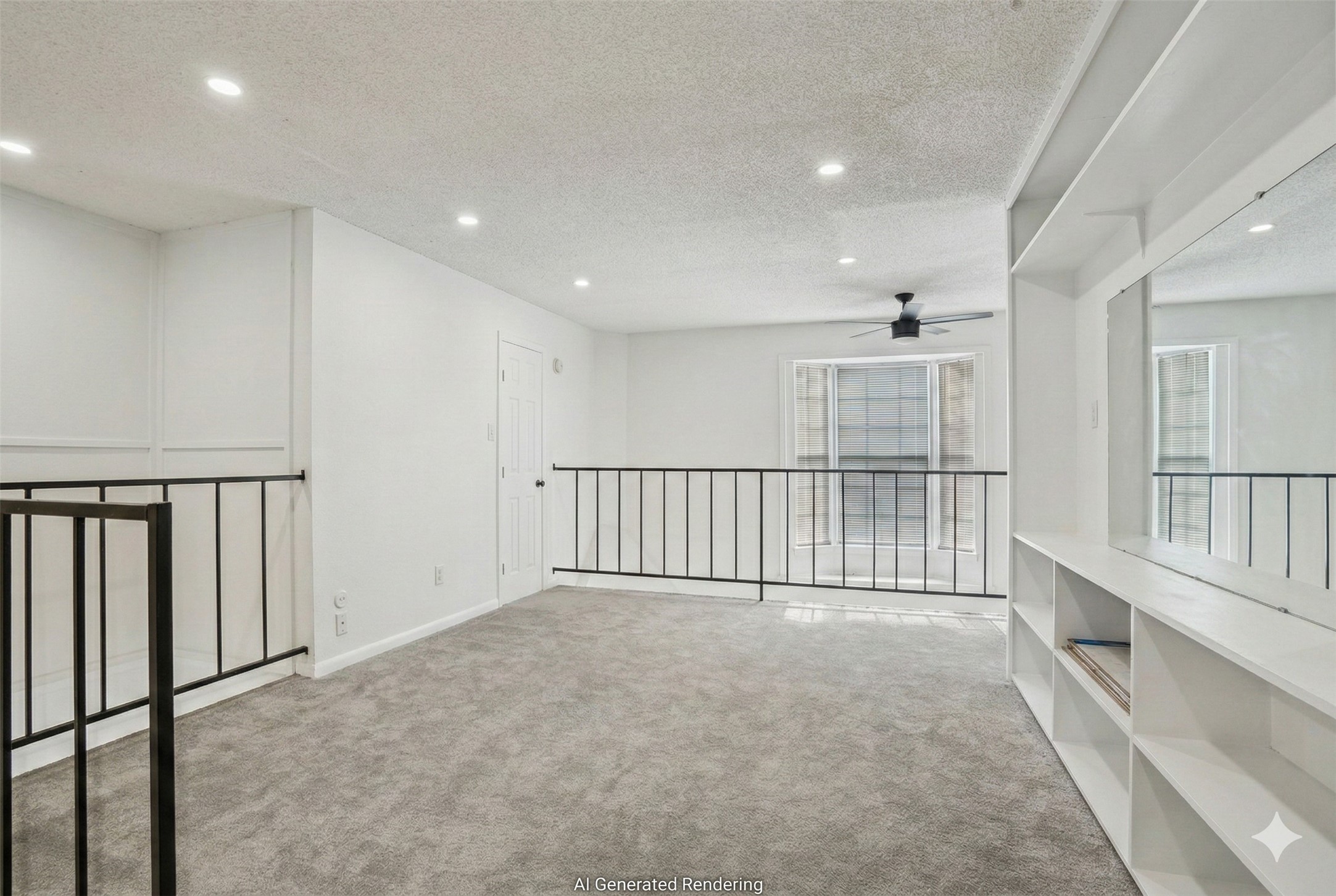 2800 Jeanetta Street, Unit 203 Houston, TX 77063 - Photo 21 of 34 a view of staircase with white walls and a window