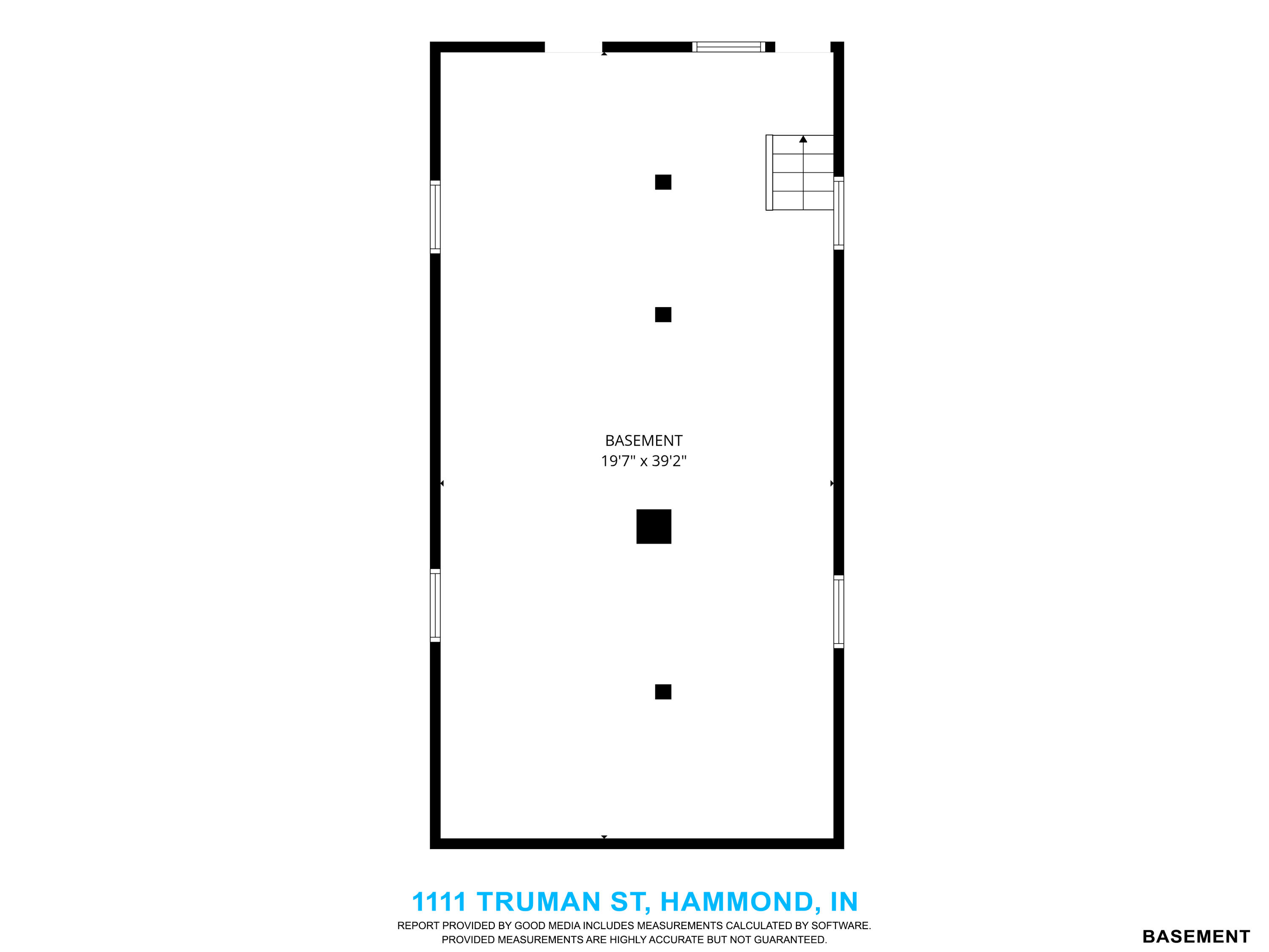 1111 Truman Street Hammond, IN 46320 - Photo 23 of 24 a picture of a floor plan