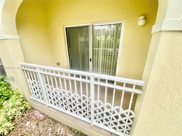 a view of a wooden door