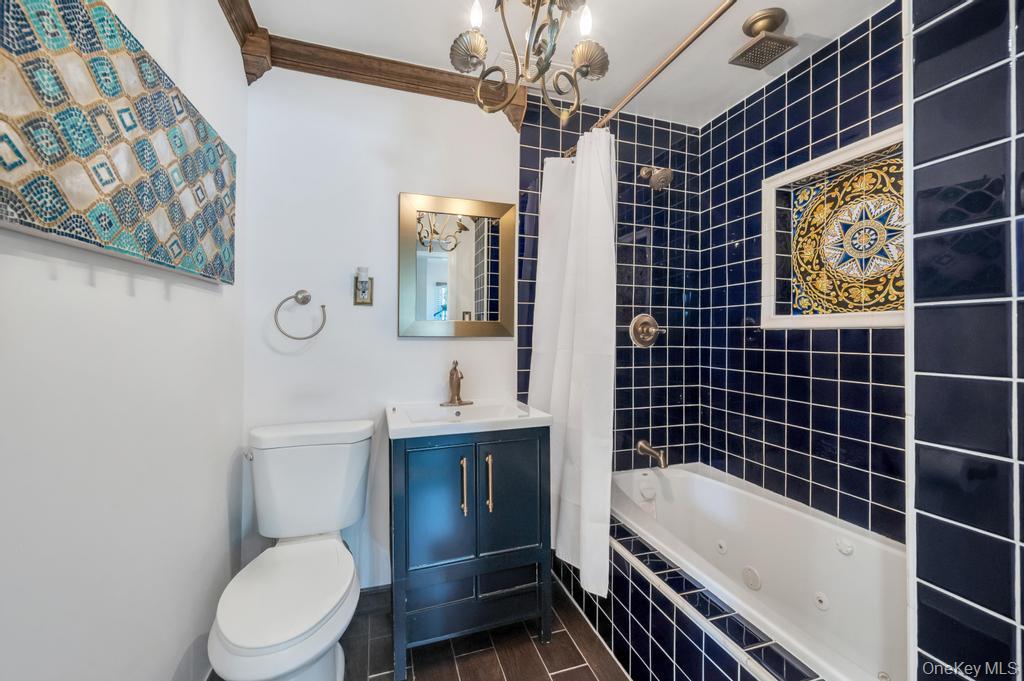 357 Wynsum Avenue Merrick, NY 11566 - Photo 28 of 40 a bathroom with a sink a toilet and shower
