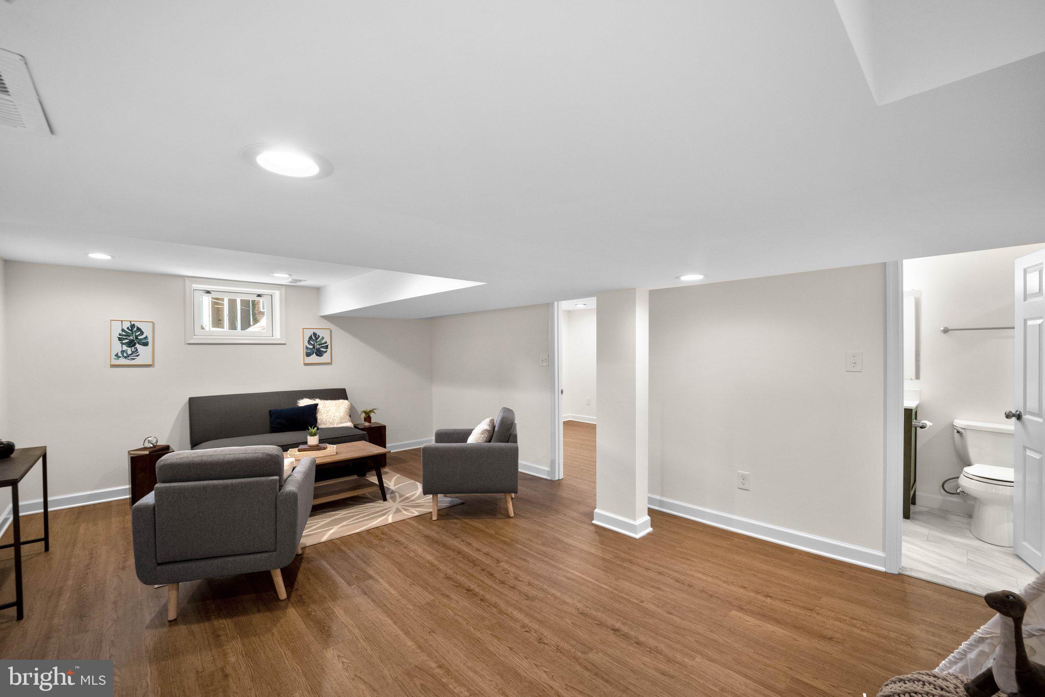 8412 Farrell Drive Chevy Chase, MD 20815 - Photo 31 of 45 Lower Level Family Room Renovated in 2018