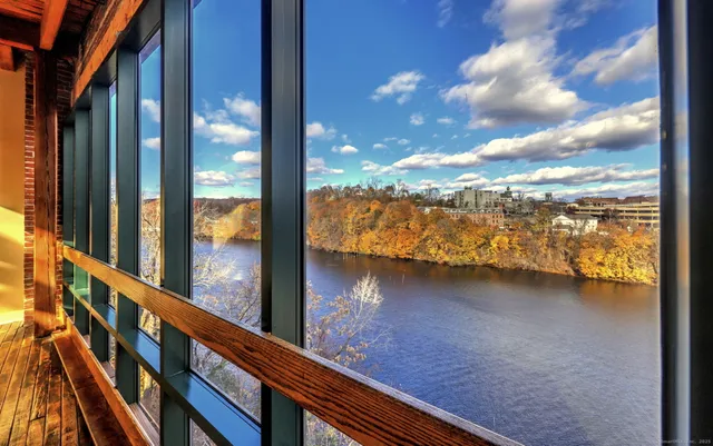 a view of ocean from a balcony
