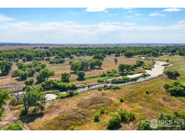 a view of a lake from a yard