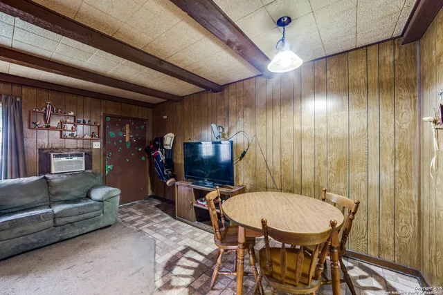 a outdoor space with furniture