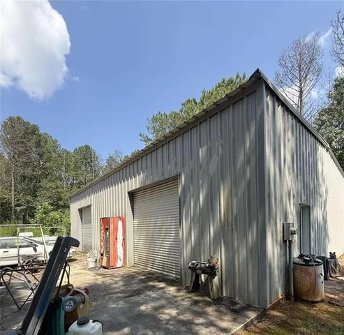 a backyard of a house