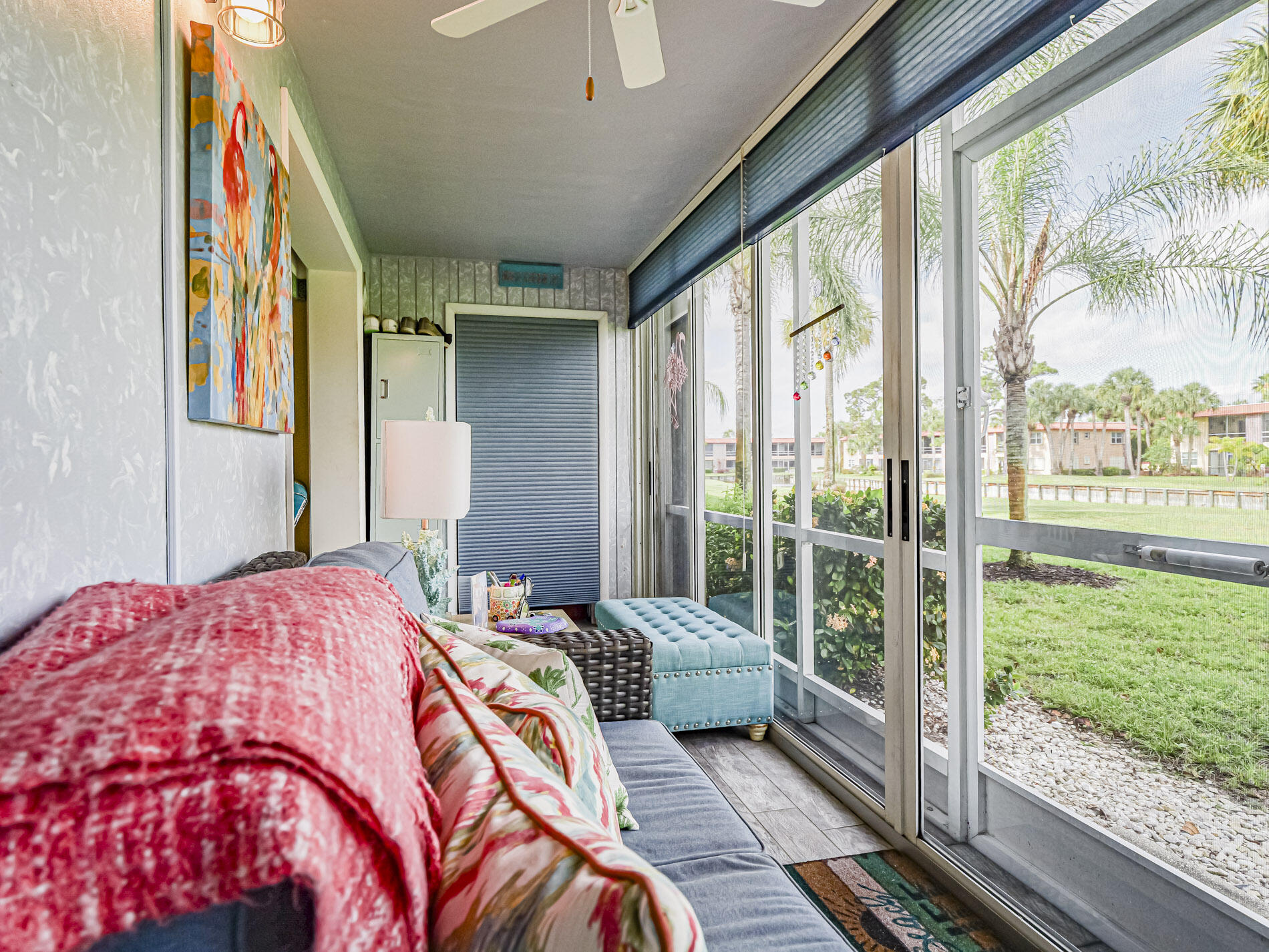 1987 Southwest Palm City Road, Unit BLDG 45 D Stuart, FL 34994 - Photo 22 of 49 a bedroom with a bed and a large window