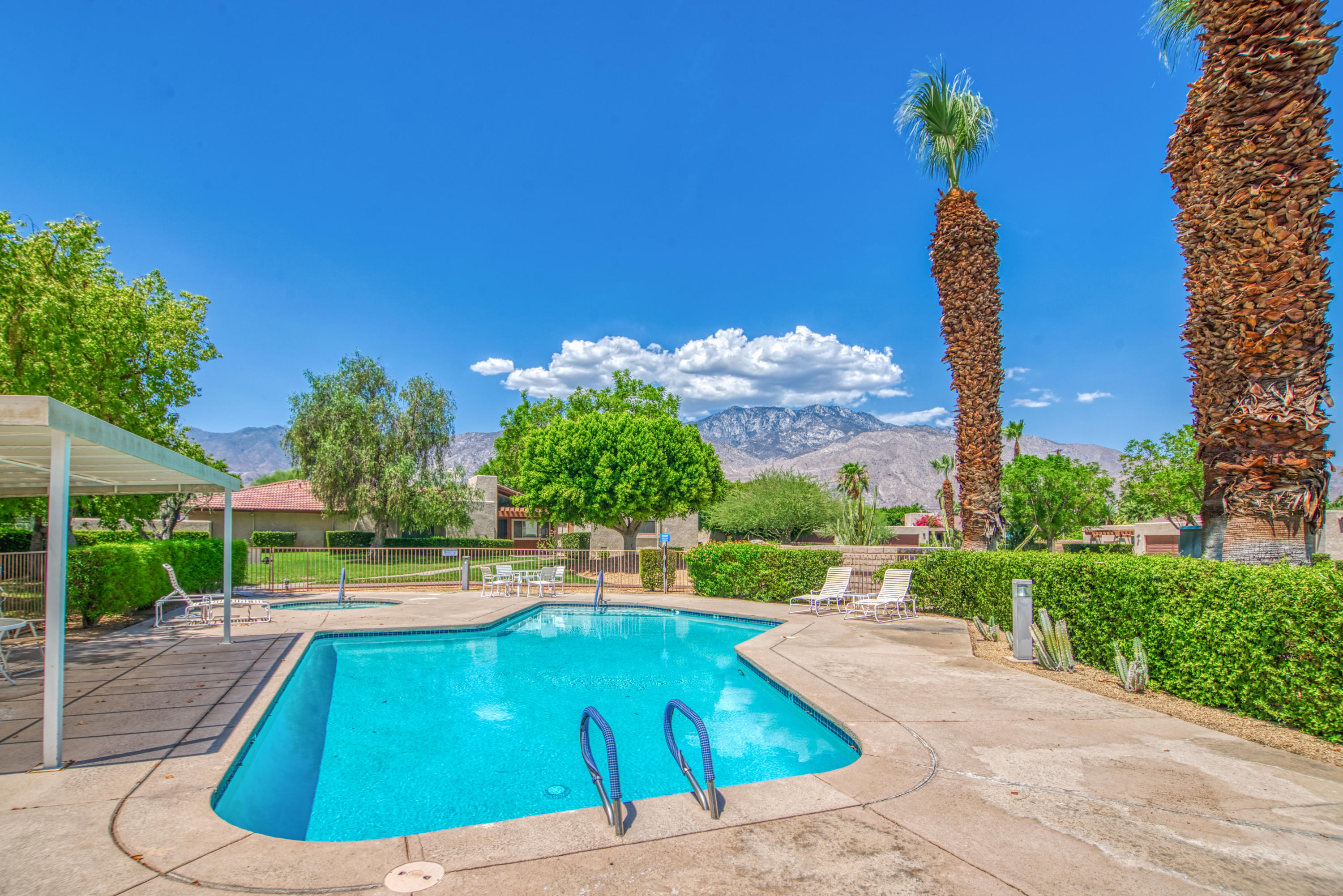 3518 Ridgeview Circle South Palm Springs, CA 92264 - Photo 2 of 32 a view of a backyard
