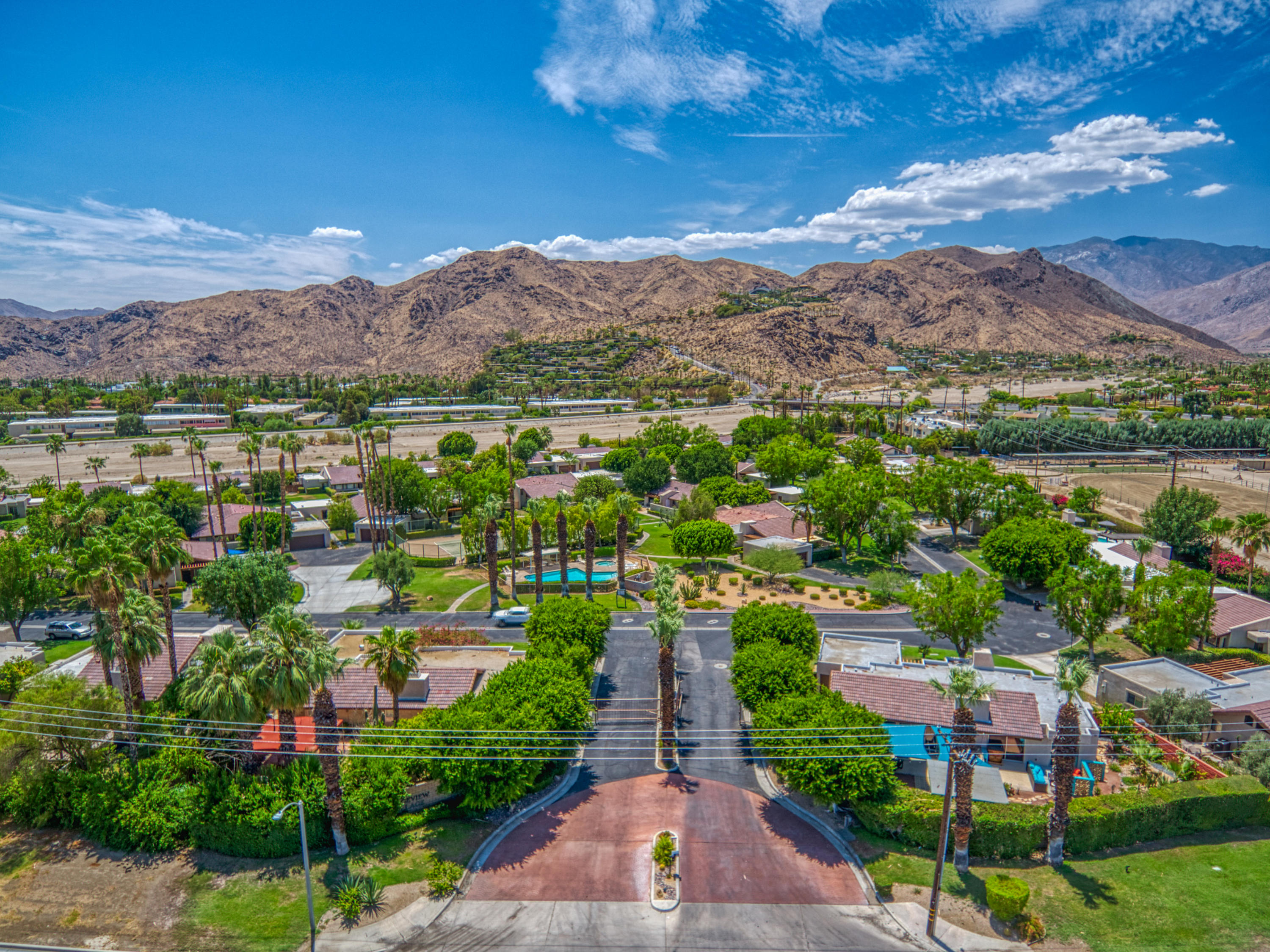 3518 Ridgeview Circle South Palm Springs, CA 92264 - Photo 8 of 32 a view of a city with a lake view