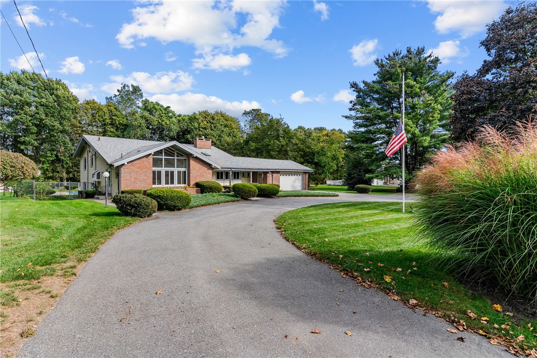 3137 Diamond Hill Road Cumberland, RI 02864 - Photo 3 of 47 Private half circle driveway.