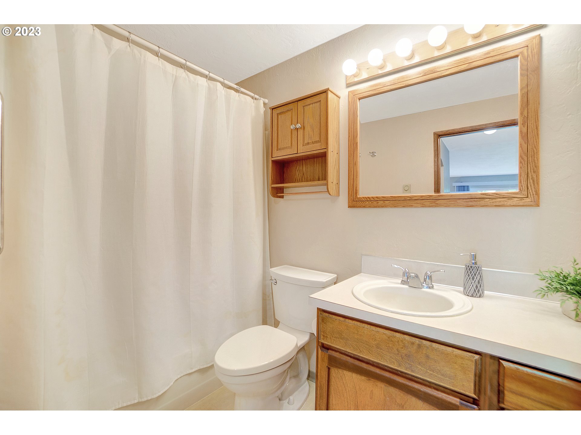 650 Harlow Road, Unit 132 Springfield, OR 97477 - Photo 15 of 36 a bathroom with a sink a mirror and a toilet