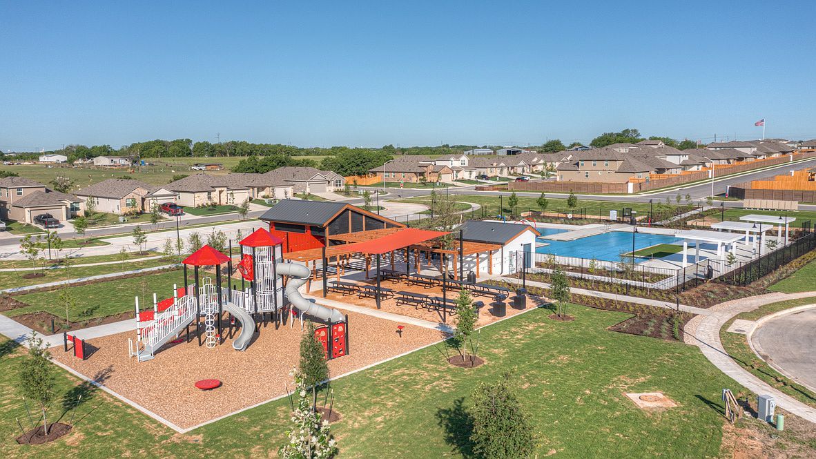 490 Evergreen Sumac Loop Kyle, TX 78640 - Photo 26 of 35 Community jungle gym with a residential view