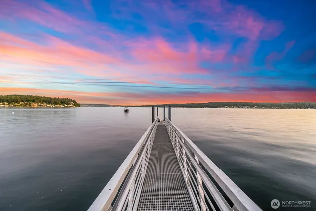 a view of outside space and a lake view