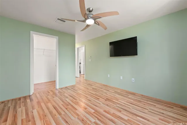 a view of a livingroom with a flat screen tv