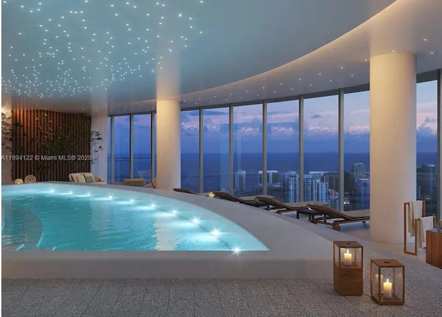 a view of a tall building