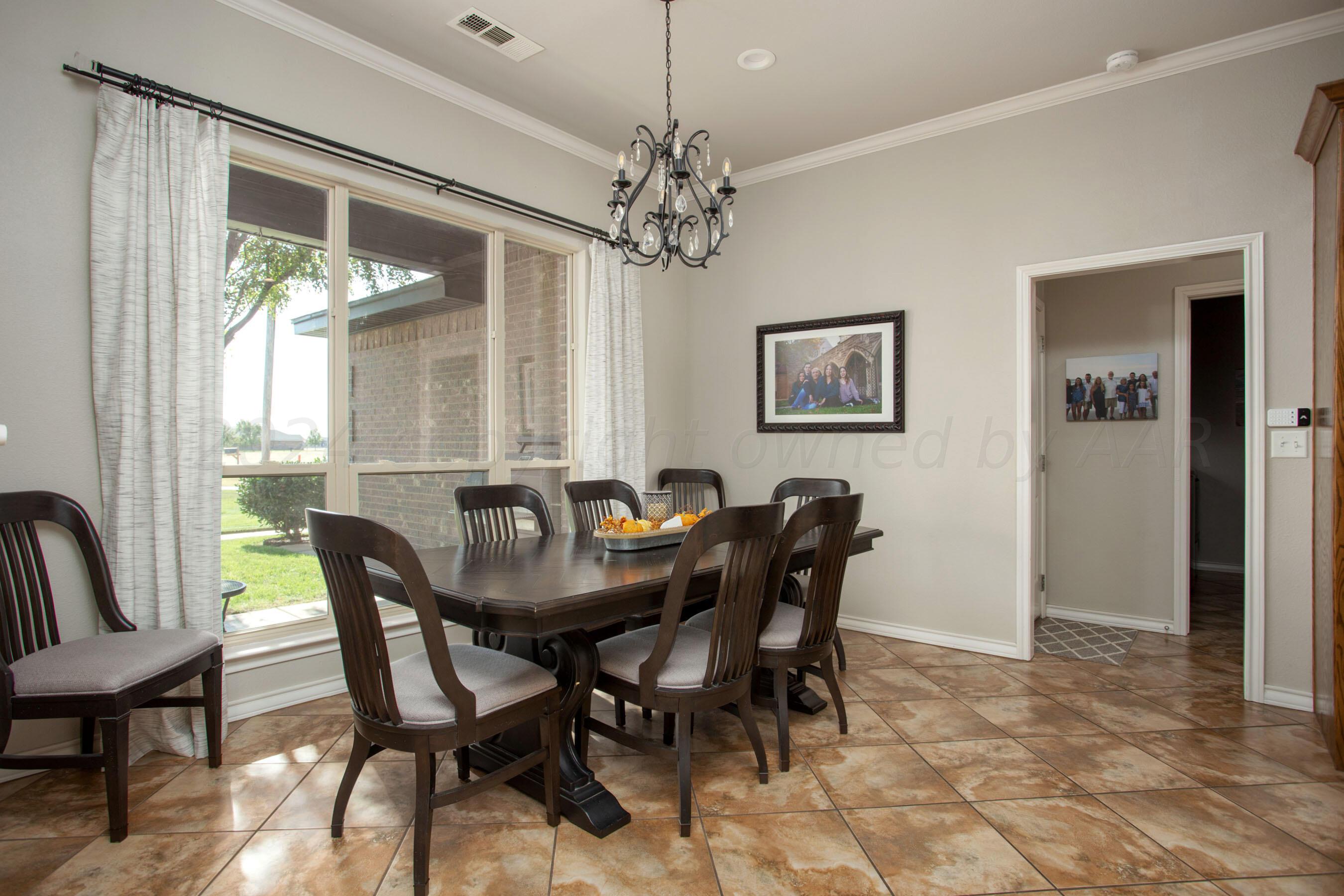 18500 Morning Star Road Bushland, TX 79124 - Photo 17 of 47 a view of a dining room with furniture window and outside view
