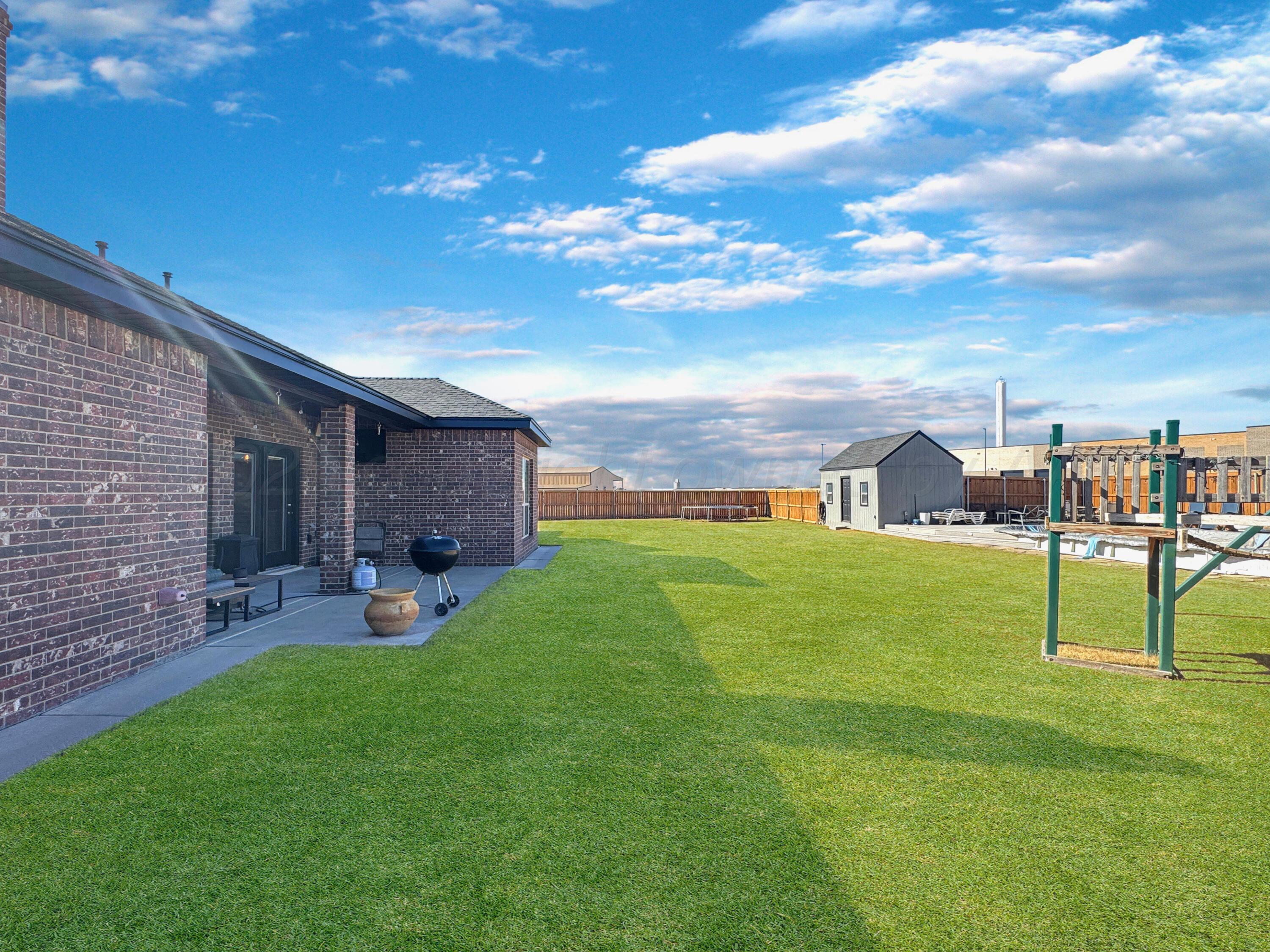 18500 Morning Star Road Bushland, TX 79124 - Photo 41 of 47 a view of a backyard with sitting area