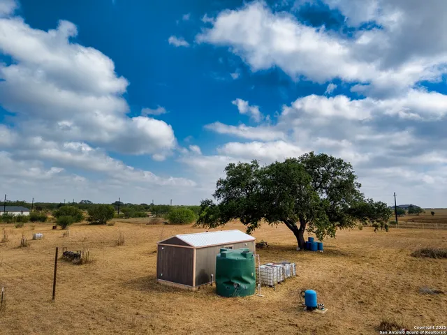 an aerial view of beach with outdoor space