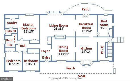 904 Breezewick Road Towson, MD 21286 - Photo 29 of 30 Floorplan of Main Level