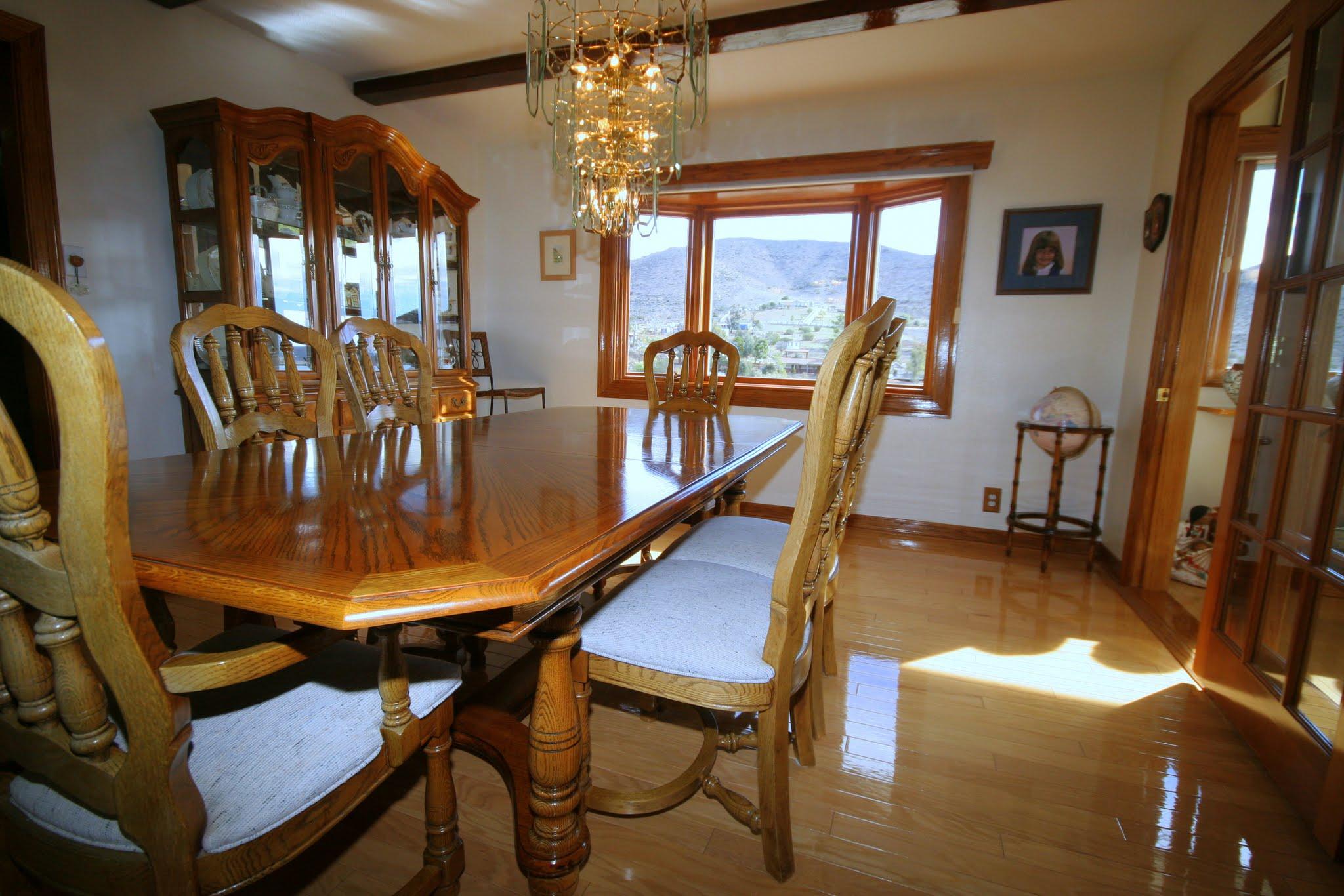 34421 Red Rover Mine Road Acton, CA 93510 - Photo 13 of 52 a dining room with furniture a chandelier and window