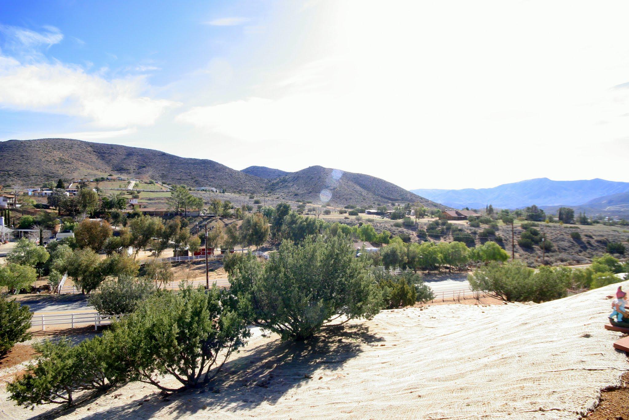 34421 Red Rover Mine Road Acton, CA 93510 - Photo 46 of 52 a view of a dry yard with mountains in the background