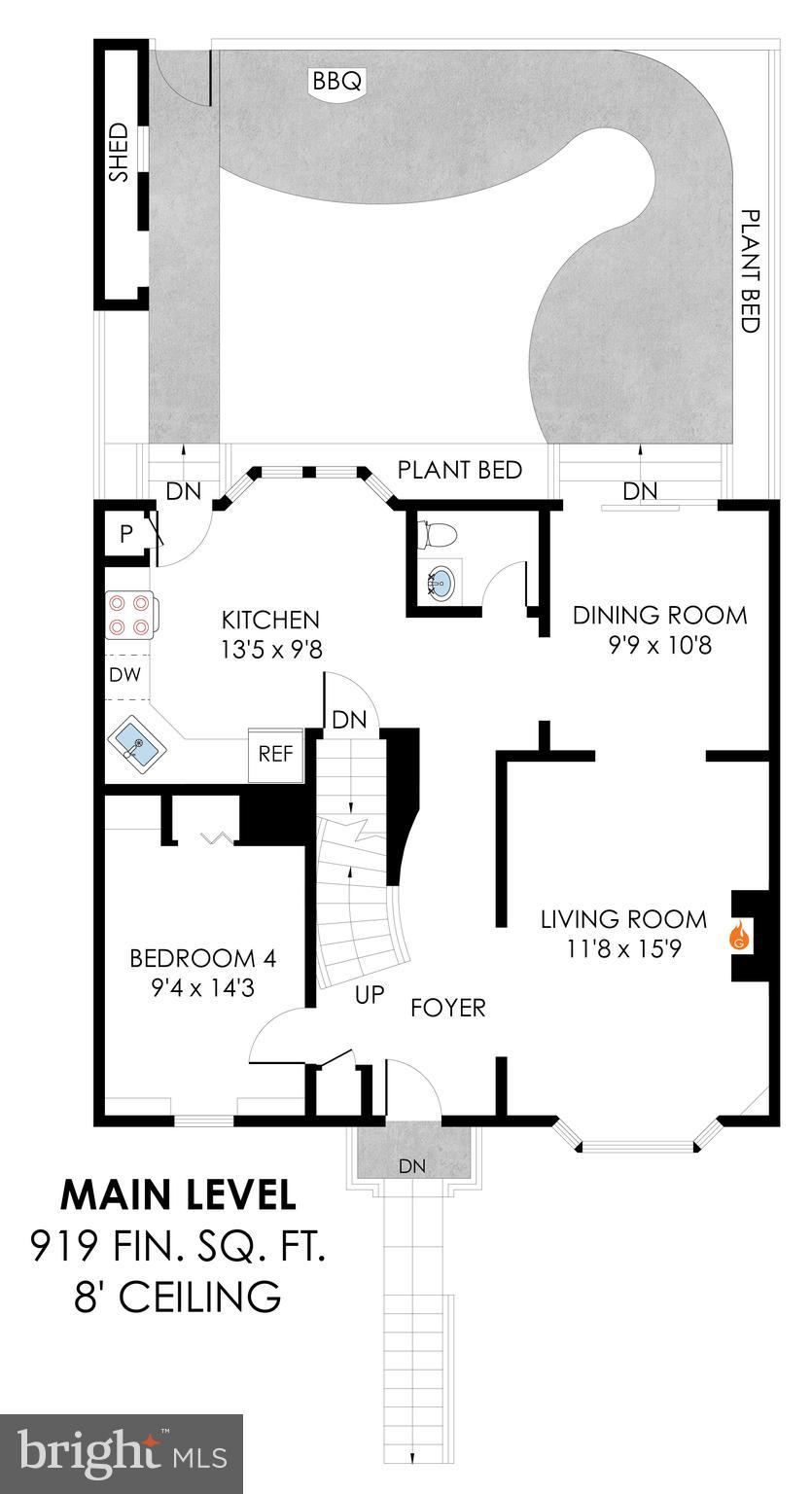 8523 Lakinhurst Lane Springfield, VA 22152 - Photo 73 of 76 Main level floor plan