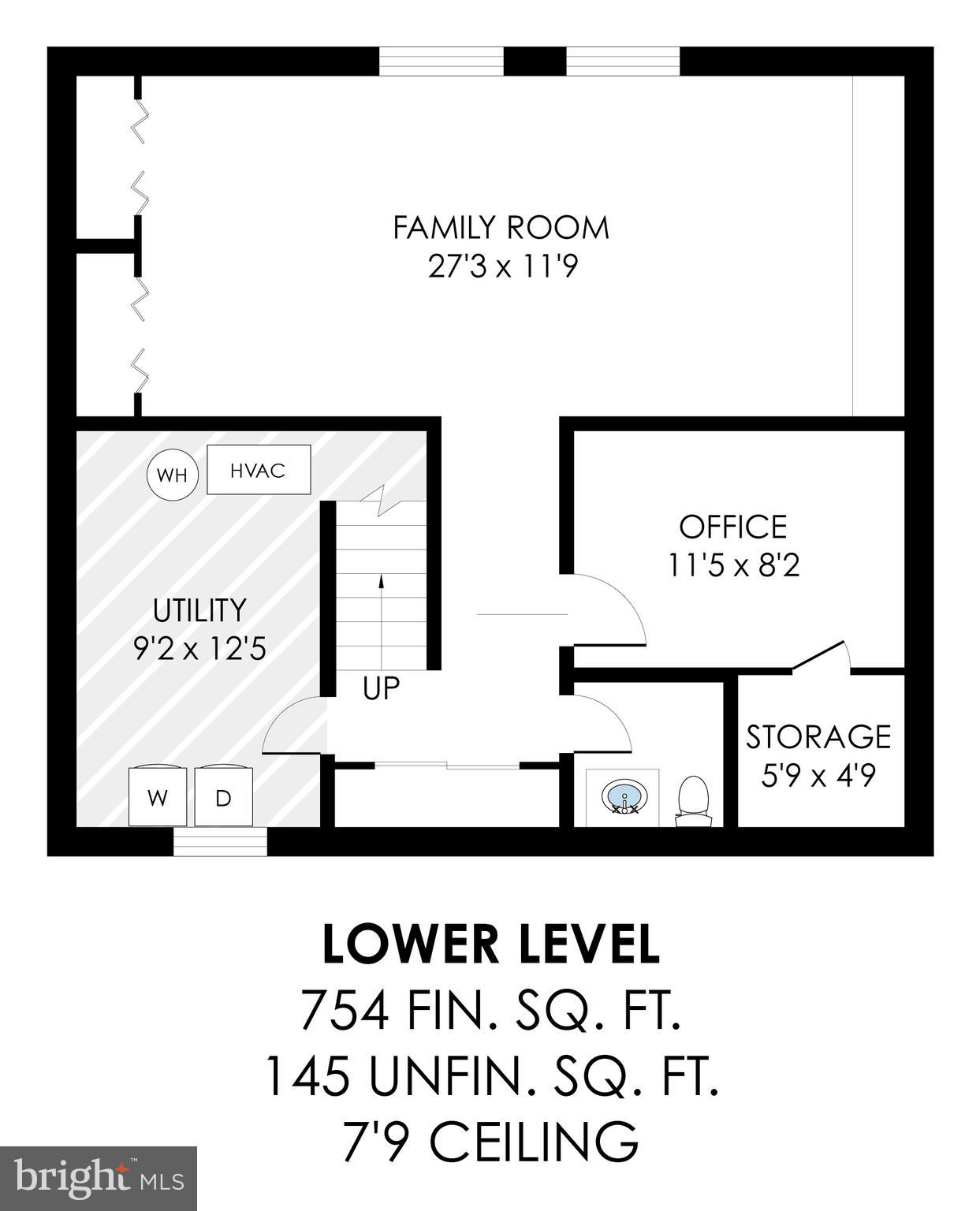 8523 Lakinhurst Lane Springfield, VA 22152 - Photo 75 of 76 Lower-level floor plan