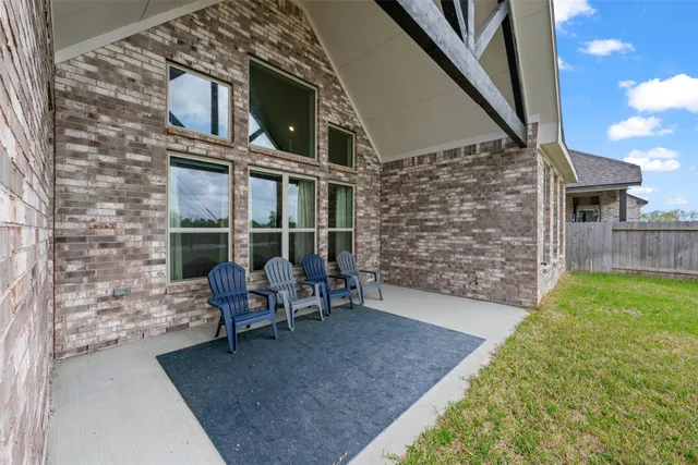 a view of an outdoor space and swimming pool