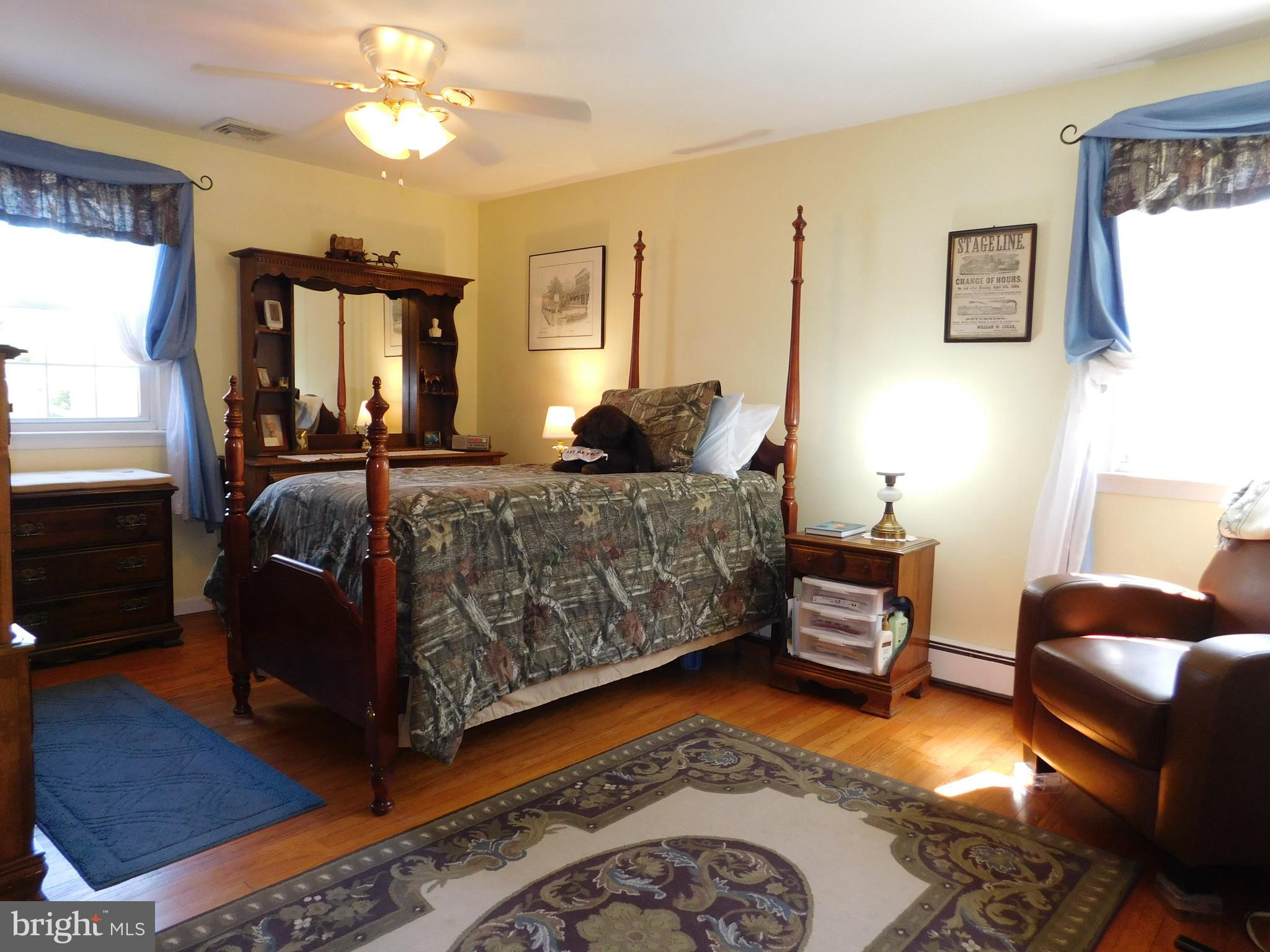 35 Stoopville Road Newtown, PA 18940 - Photo 26 of 78 Master Bedroom hardwood floors and ceiling fan
