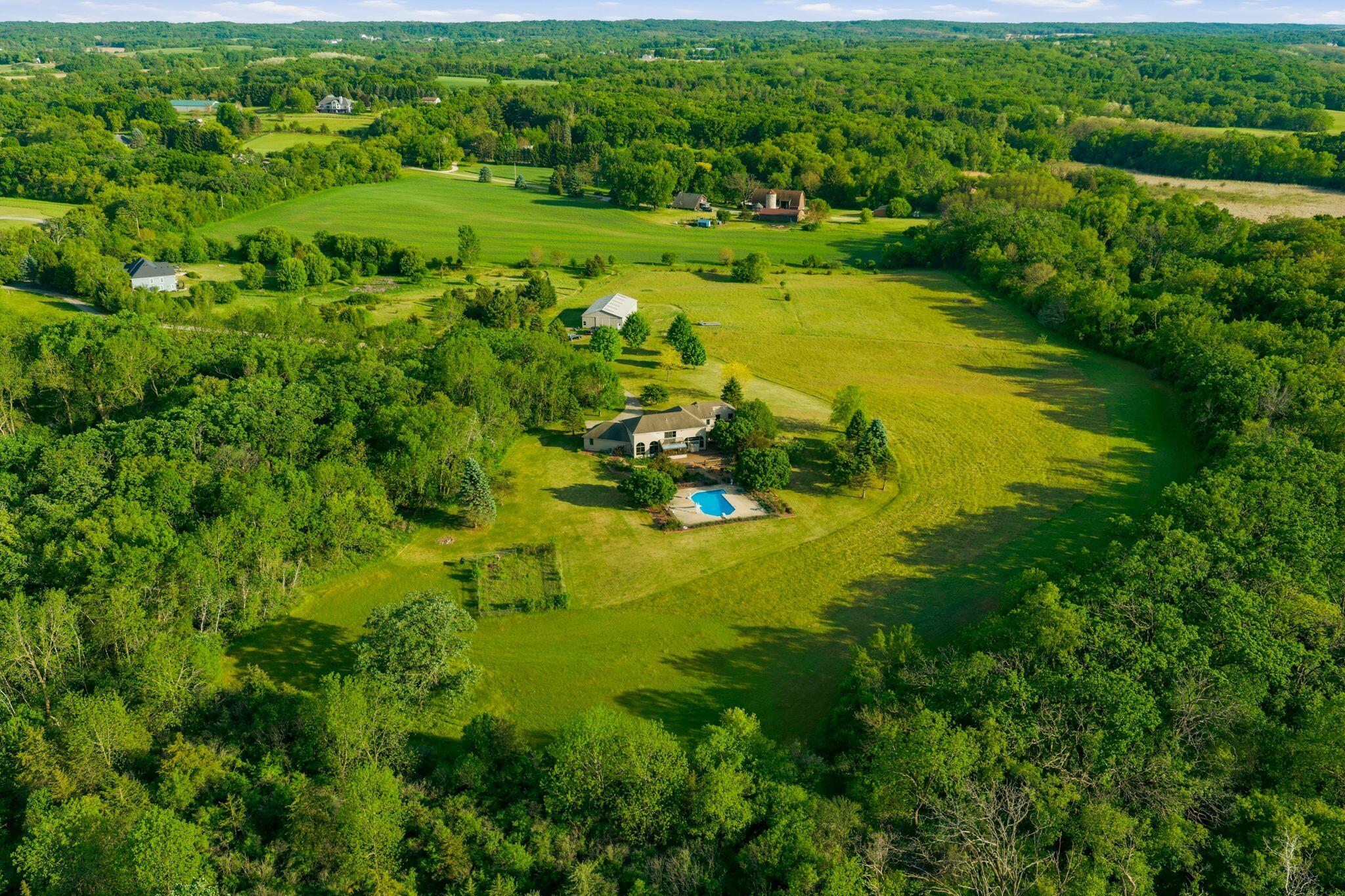 W350S1951 Waterville Road Ottawa, WI 53066 - Photo 54 of 60 Drone Shot of Property