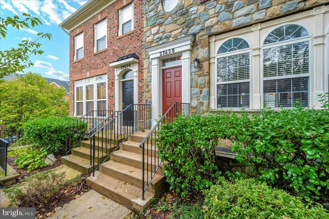 a view of a building with a bench
