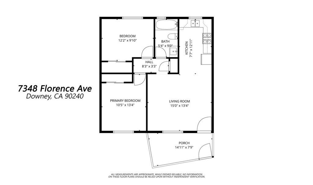 7348 Florence Avenue, Unit 4 Downey, CA 90240 - Photo 16 of 16 a picture of a floor plan