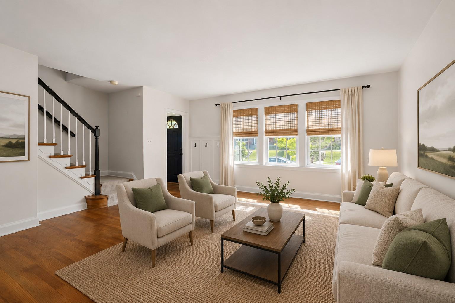 1855 Edgewood Road Towson, MD 21286 - Photo 5 of 29 Living Room (Virtually Staged).