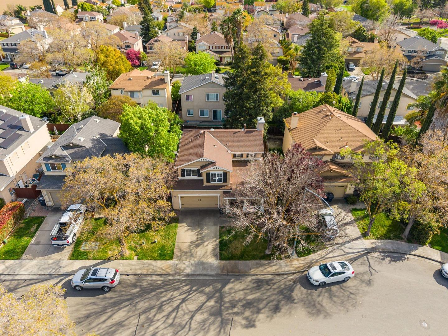 56 Lavender Court Tracy, CA 95376 - Photo 43 of 56 an aerial view of a house with a yard basket ball court