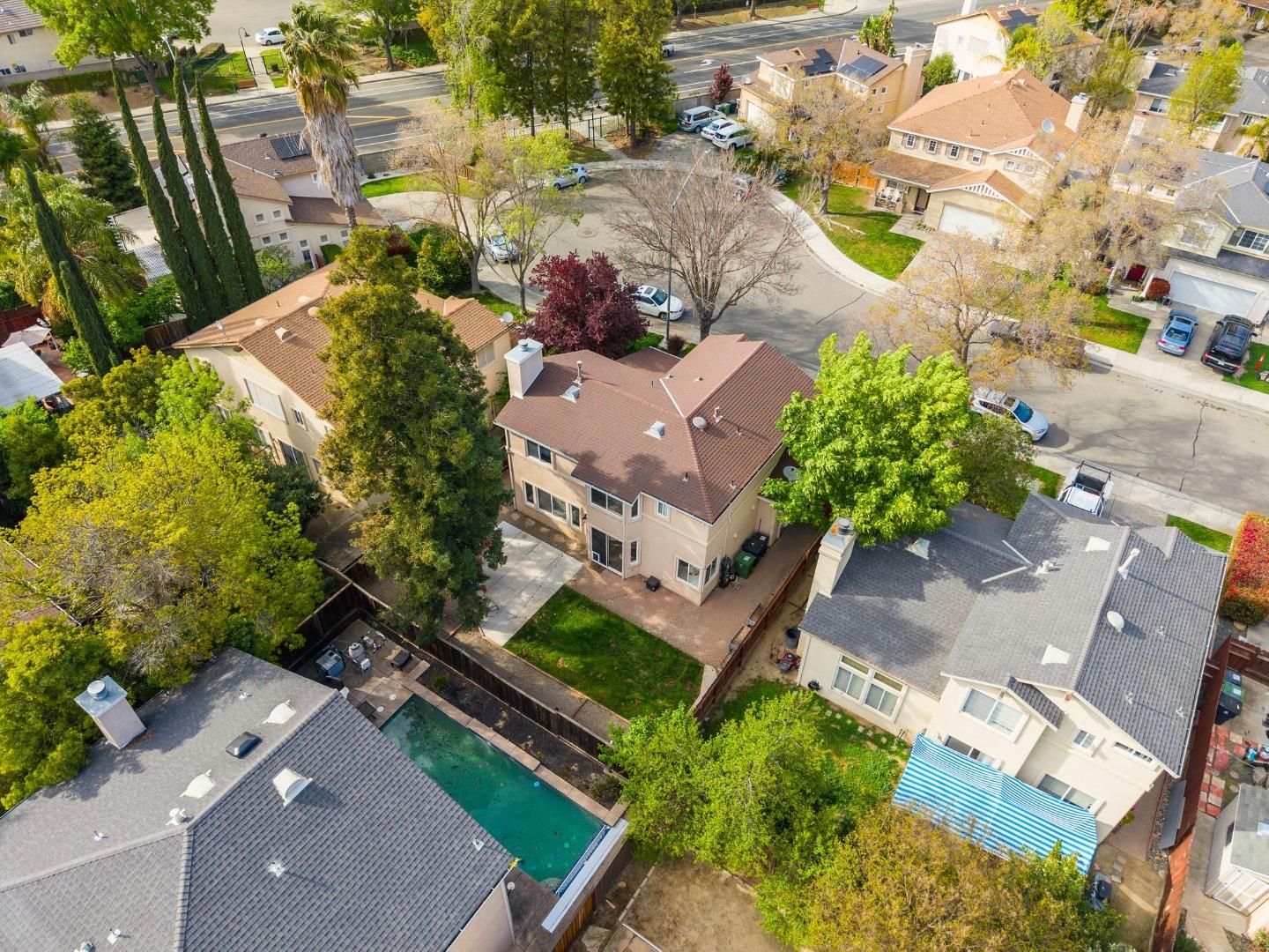 56 Lavender Court Tracy, CA 95376 - Photo 44 of 56 an aerial view of a house with a garden