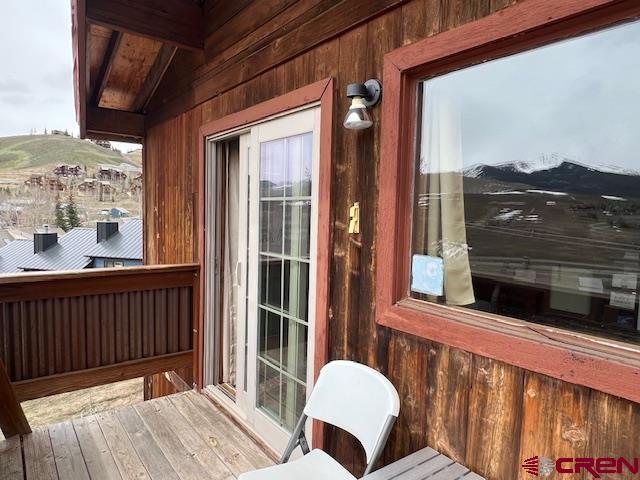 31 Castle Road, Unit 5 Crested Butte, CO 81225 - Photo 22 of 24 a balcony view with a seating space