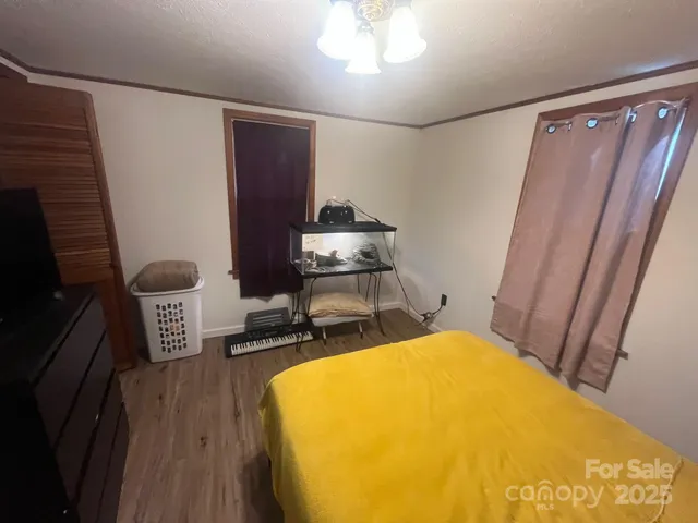 a view of a swimming pool and lounge chair