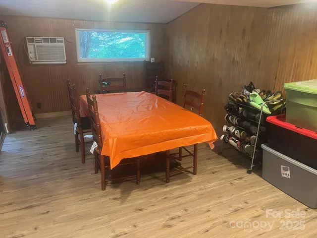 a room with furniture and a table