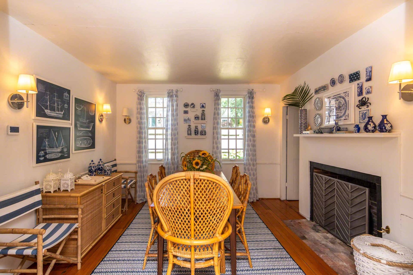 10 Peases Point Way North Edgartown, MA 02539 - Photo 14 of 45 a living room with furniture fireplace and flat screen tv