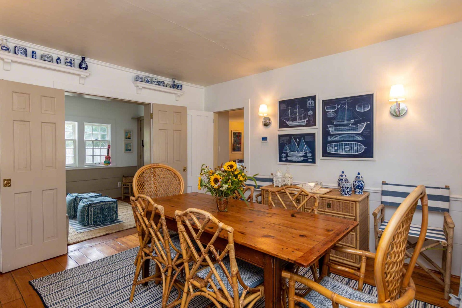 10 Peases Point Way North Edgartown, MA 02539 - Photo 15 of 45 a dining room with furniture and wooden floor