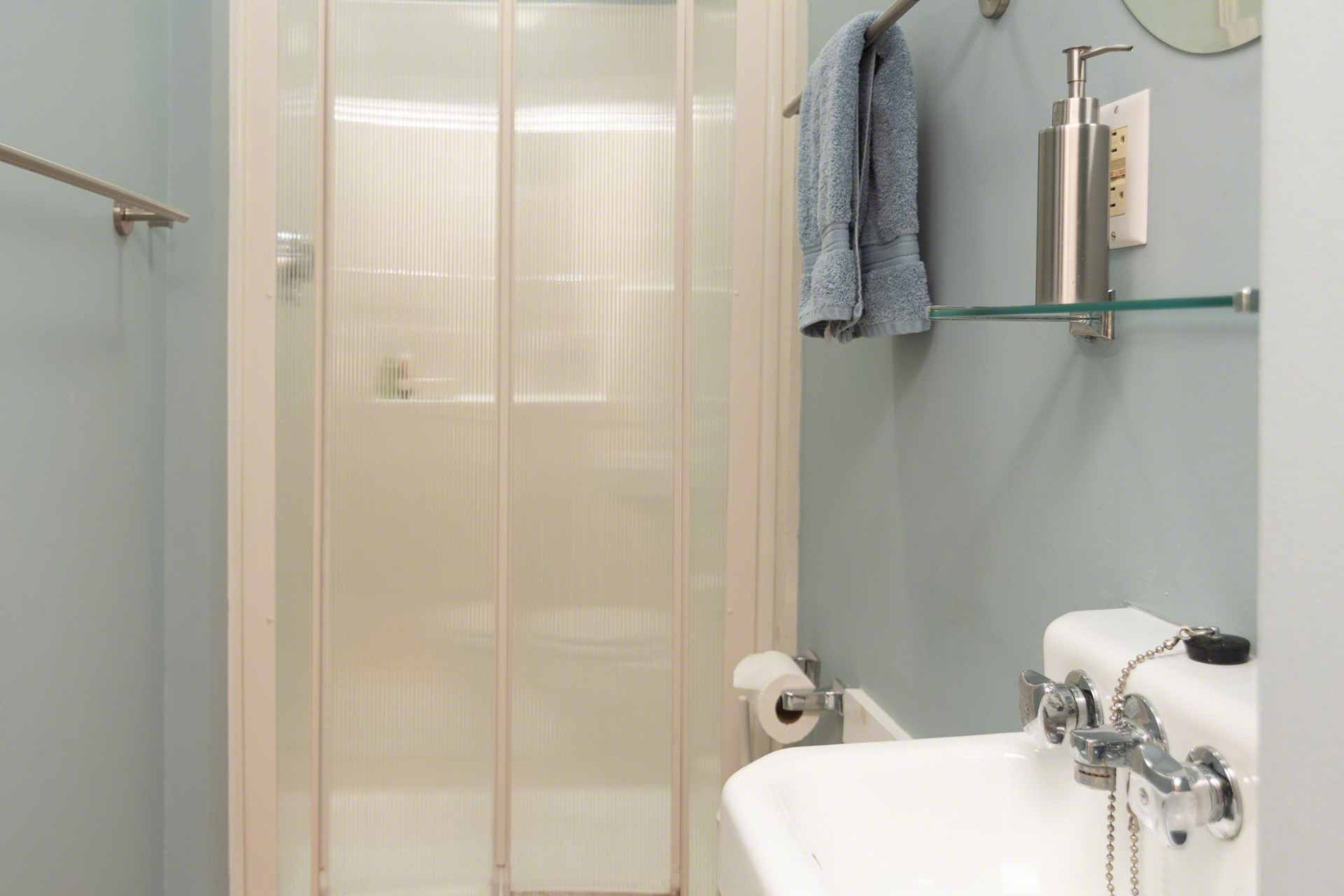 10 Peases Point Way North Edgartown, MA 02539 - Photo 24 of 45 a bathroom with a sink and shower