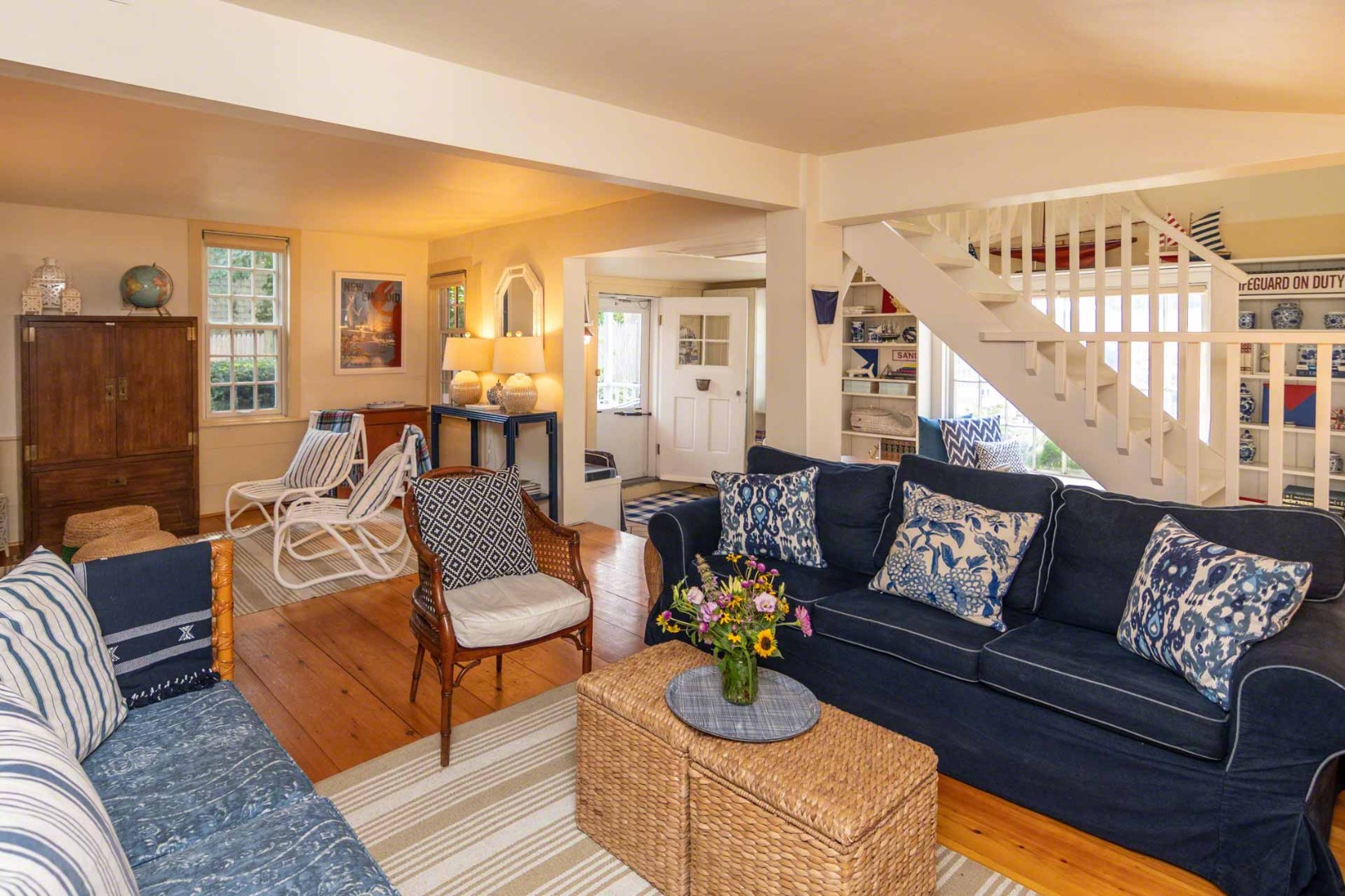 10 Peases Point Way North Edgartown, MA 02539 - Photo 9 of 45 a living room with furniture and wooden floor