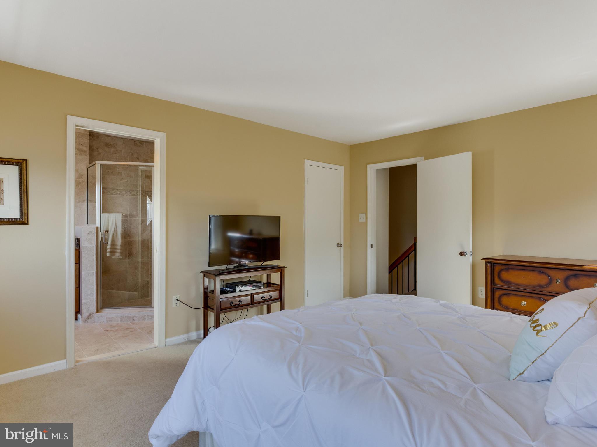 2072 Lake Audubon Court Reston, VA 20191 - Photo 14 of 30 a bedroom with a bed and a flat screen tv