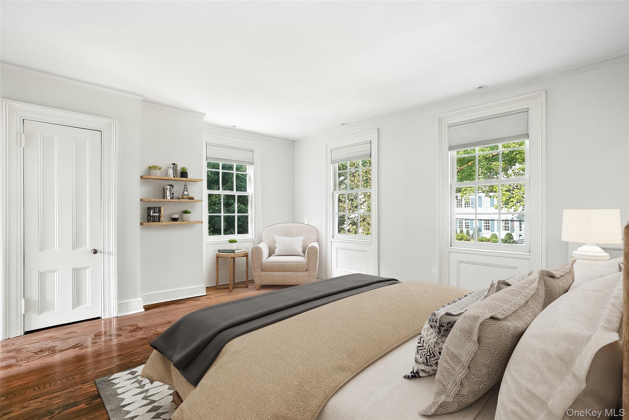 14 Mendota Avenue Rye, NY 10580 - Photo 14 of 33 a bedroom with a bed and wooden floor