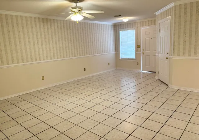 a view of an empty room