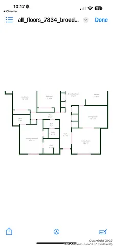 a picture of a floor plan