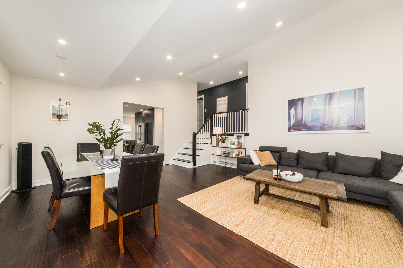 900 Rowe Avenue Park Ridge, IL 60068 - Photo 8 of 32 a living room with furniture a wooden floor and a potted plant