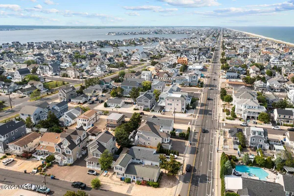 an aerial view of a city