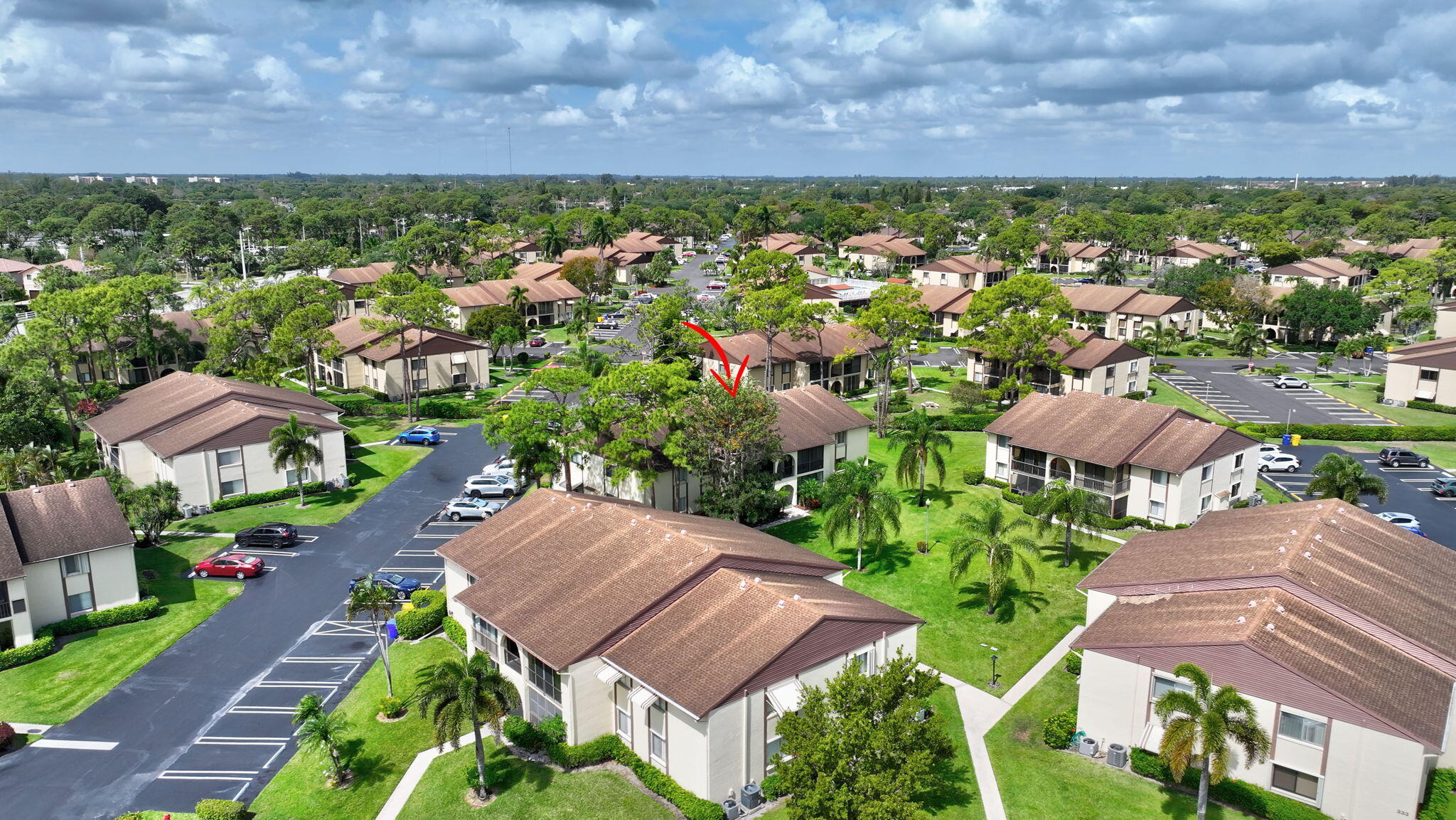 335 Knotty Pine Circle, Unit A1 Greenacres, FL 33463 - Photo 28 of 31 Aerial View of the Building