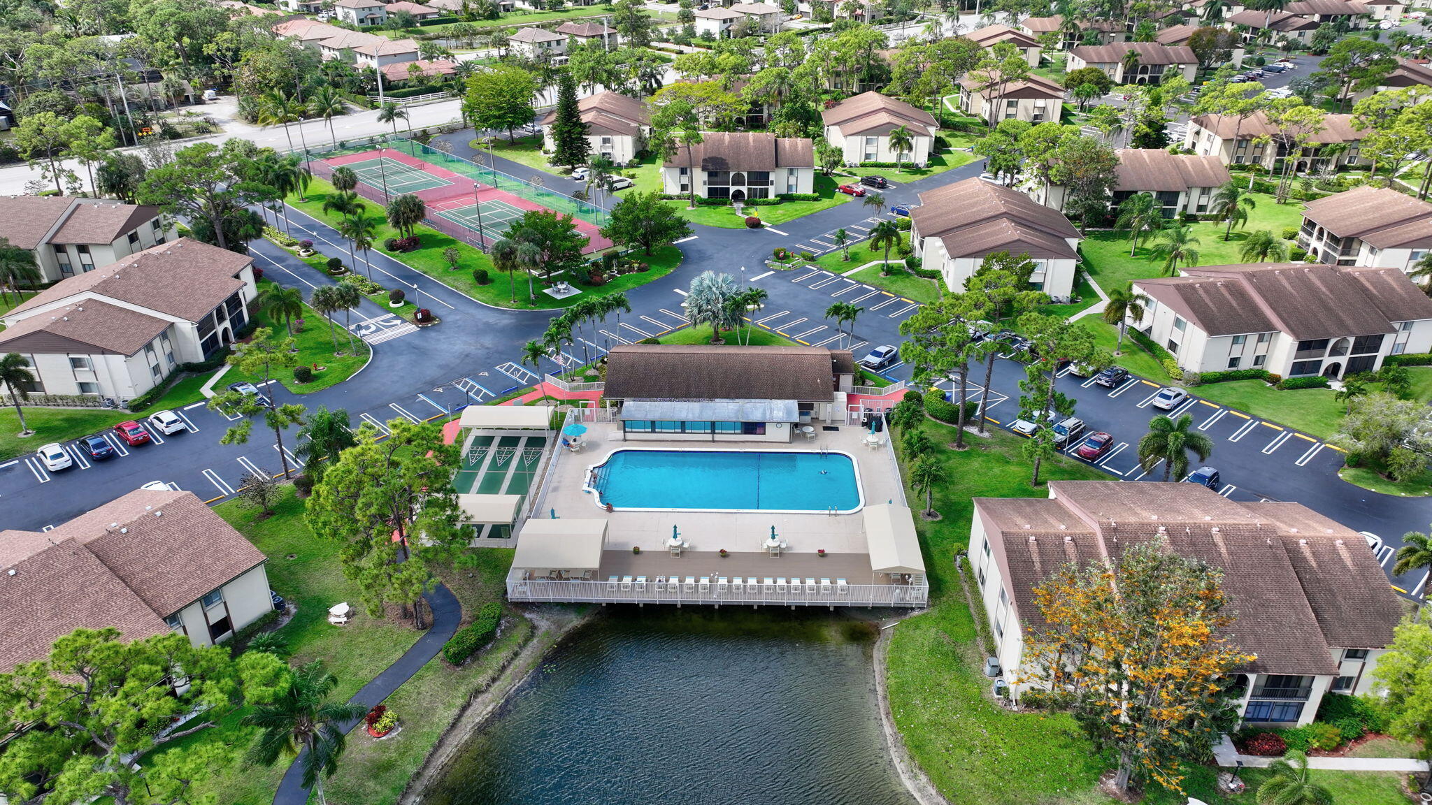 335 Knotty Pine Circle, Unit A1 Greenacres, FL 33463 - Photo 30 of 31 Aerial of the Community & Amenities